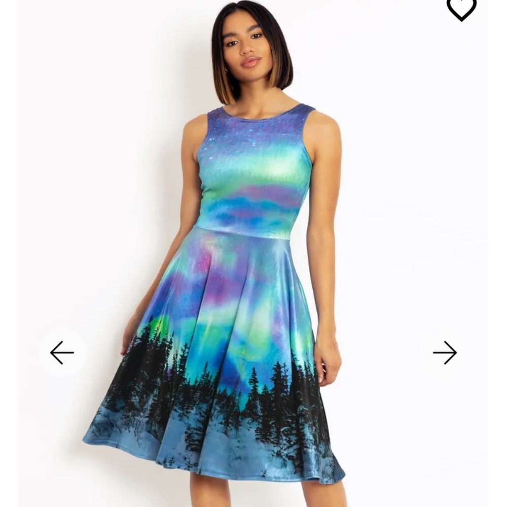 BlackMilk northern lights velvet princess midi dress